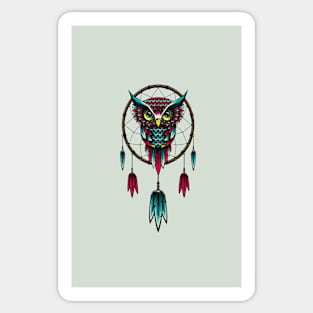 Dream Catcher Owl Sticker